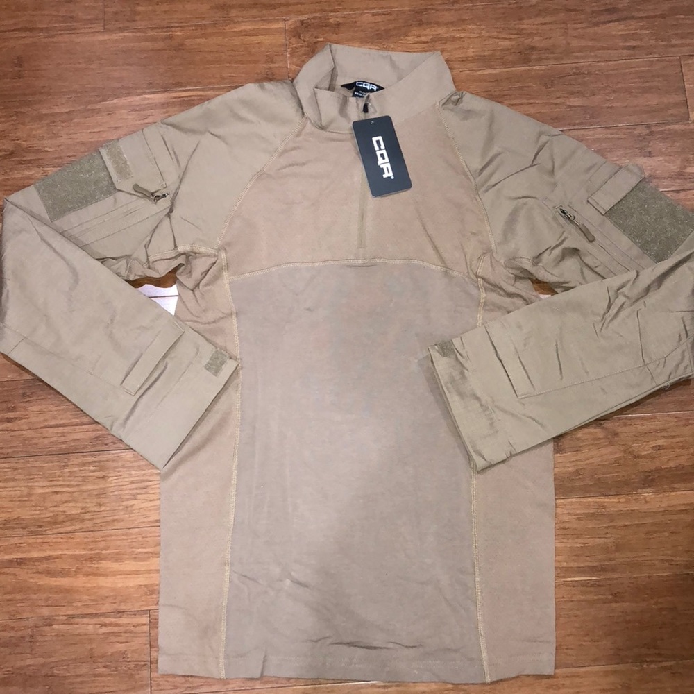 BNWT CQR Mens Tan Long Sleeve SZ. L(198